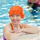 Soulchen 3 Pcs Swim Cap Women Adult with Ruffled Edges Nylon Cloth Swimming Cap for Women Bathing Hats Swim Turban Waterproof Swimming Hat