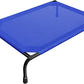 Simple Trending Raised Dog Bed for Large Dogs, Waterproof XL Dog Cot, Outdoor Cooling Elevated Pet Bed Load 200lb, 47.75" x 30.5", Blue