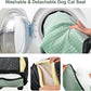 Dog Car Seat for Small Medium Dogs Up to 40lbs, Detachable Washable Soft Pet Booster Travel Bed for Front & Green Seat with Safety Leash Belt