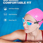 ZIONOR G1 Lite Swim Goggles with Swim Cap Comfortable Anti-fog Swimming Goggles Cap Set for Adult Men Women