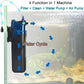 COOSPIDER Fish Tank Filter Sun JUP-02 Aquarium Green Clean Submersible Machine 132gph for 10-40 Gallon Small Fish Tank Internal Submersible Pump for Turtle Tank, Air Supply & Oxygen Enhancement