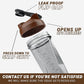HELIMIX 2.0 Vortex Blender Shaker Bottle Holds upto 28oz | No Blending Ball or Whisk | USA Made | Portable Pre Workout Whey Protein Drink Shaker Cup | Mixes Cocktails Smoothies Shakes | Top Rack Safe