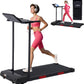 Foldable Folding Walking Pads Treadmills for Home with Handles, 3.5HP Electric Walking Pad Treadmill with Handle Bar, 0.6-10MPH Compact Portable Home Small Treadmills for Small Spaces, 400LBS