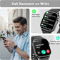 Smart Watches for Men Women, 1.85'' AMOLED HD Fitness Tracker with 100+ Sports Modes, Smartwatches with Bluetooth Call/Heart Rate/Sleep Monitor/Pedometer, IP68 Waterproof Watch for Swimming, Black