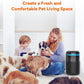AIRROMI Air Purifier for Bedroom Home,HEPA Filter,Covers Upto 549 Ft²,Quiet 360°intake Air Cleaner with Fragrance ponge for Better Sleep,Night Light,Filters Smoke,Pet Dander,Allergies,Dust,A2005 Black