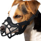 BARKLESS Dog Muzzle, Basket Muzzle Anti Biting Chewing, Sturdy Lightweight Cage Mouth Cover for Small Medium Large Sized Dogs, Allows Panting Drinking, Suitable for Grooming Trimming Training