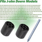2.5" x 3" Deck Roller with Shaft Rod - Compatible With John D-eere 180, 185, 2025R, 2027R, Z655 (150+ Models) - Replaces M113955 M41644 M111134 210-303 13279
