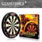 Gladiator Dartboard with Top-Grade African Sisal and Sword Edge Staple Free Wire Spider for Maximum Scoring Potential and Less Bounce Outs