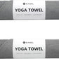 Eunzel 2 Pack Hot Yoga Towel with Grip Dot, Non Slip Yoga Mat Towe Sweat Absorbent Towel for Hot Yoga,Bikram, Pilates and Fitness 72" x 24", Grey