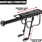 Aodaer Rear Bike Rack with Basket Quick Release Bike Rear Rack Heavy Duty Folding Bike Basket with Waterproof Bag & Cargo Net & Installation Tool