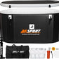 AKSPORT Ice Bath Tub for Athletes, 155 Inflatable Cold Plunge Tub Compatible with Water Chillers, Inflatable Icebath for Recovery & Cold Water Therapy，Portable Bathtub for Indoor & Outdoor-Black