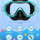 W WSTOO Kids Swim Goggles with Nose Cover,Snorkel Diving Swimming Mask for Youth 5-15,HD 3-Window Wide Vision Anti-Shattered Lens Anti-Fog&Leak