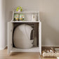 Large Cat Litter Box Enclosures,Litter Robot Enclosure,Hidden Litter Box Furniture,Hidden Cat Washroom Furniture with Door,Kitty Litter Box Furniture with Hidden Storage As Sideboard Cabinet