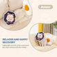 Avont Soft Cat Recovery Cone Collar, Adjustable Lightweight Kitten E-Collar for Small Dogs, Comfortable Neck Donut Stop Licking Scratching After Surgery -Popcorn(S)