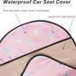 Car Seat Cover Protector Front Seats,for Gym Workout,Running,Swimming,Beach and Hiking,Waterproof Sweat Towel Bucket Seat Covers for Cars SUV Trucks (Pink Marbling, 2Pcs)