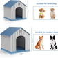 Vixzen Dog Houses Resin Outdoor Dog Kennel Small Indoor Dog House for Home & Garden Use