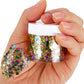 Mardi Gras Accessories Gold Face Glitter,Green Purple Gold Mixed Holographic Body Glitter Glitter,Festival Sequins for Face and Body, New Orleans Decorative Carnival Decorations