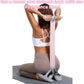 Multifunctional Tension Rope Set – Sit-Up Assistance, Knitted Fitness Equipment for Abdominal/Waist/Arm/Leg Stretching & Weight Loss Training，Gift a 90 Pound Knitted Resistance Strap