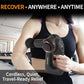 Deep Tissue Percussion Massage Gun | Handheld Multi-Angle Massager | Adjustable Arm for Full-Body Reach | Portable Muscle Recovery Tool | 30 lbs Stall Force | Quiet | 5-Speed | 240 Min Battery