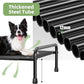 Raised Dog Bed, Outdoor Dog Bed for Dogs, Cooling Elevated Pet Cot, Durable and Sturdy Pet Bed, Waterproof Mesh Cover Raised Metal Frame, Non Slip, Black