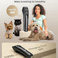 oneisall Dog Clippers for Grooming Doodles Poodles Thick Curly Hair,Low Noise Heavy Duty Dog Grooming Kit with Detachable Metal Blades