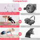 6 Caster Ab Roller, Ab Exercise Equipment with Knee Pads, Ab Roller Wheel for Core Exercise, Abdominal Strength Training for Home Gym, 360° Silent Ab Workout Equipment