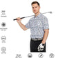 Men's Golf Polo Shirts Short Sleeve Striped Performance Moisture Wicking Dry Fit Golf Shirts for Men