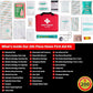 Protect Life Survival First Aid Kit for Home/Business, Camping Survival Kits | Mini Travel First Aid Kit | Camping Equipment | Small Kits for Car | Outdoor Emergency Survivals Pack - 200pcs