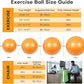 Yoga Ball, 22-30 Inch Extra Thick Exercise Ball for Workout Fitness Balance, Anti Burst Chair for Home and Office Desk, Includes Hand Pump & Workout Guide Access