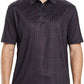 Men's Golf Polo Shirts Short Sleeve Striped Performance Moisture Wicking Dry Fit Golf Shirts for Men
