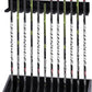 Leinuosen Hockey Stick Holder Wall Mounted and Vertical 2 in 1 Wooden Ice Hockey Rack Organizer Storage and Display Large Capacity Organizer Holds up to Sticks for Player Gifts