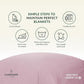 Cloud Scape Linen 100% Cotton Blanket King Size for Bed – Lightweight Summer Blanket, Herringbone Weave,fits California King Size Bed, 92x108,Seashell Pink