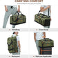 Gym Bag for Men and Women with Shoe & Laptop Compartment, 3-in-1 Sports Travel Duffel Bag Anti-Theft Weekender Carry-On Backpack for Airplane & Workout, Overnight Travel Bag,35L (Green, Medium)