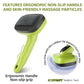 Dog Brush Kit – 3 PCS Grooming Set with Self-Cleaning Brush, Undercoat Rake & Pet Bath Brush. Great for Shedding, Tangles & Dirt Removal – Ideal for Long & Short Haired Dogs & Cats, Green