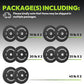 Bumper Plates 2 - Inch Olympic Weight Plate Set for Barbell, 10-55 lb Rubber Weights Sets for Home Gym, Strength Training Plate, Weight Lifting, Black