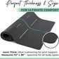 Eco Balance Yoga Mat with Carry Strap – Superior Grip, Non-Slip, Durable & Lightweight, Eco-friendly Natural Rubber Mat with Alignment Lines, 4mm Thick mat for Ultimate Comfort