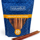 ValueBull Bully Sticks for Dogs, Thick 12 Inch, 25 Count - All Natural Dog Treats, 100% Beef Pizzles, Single Ingredient