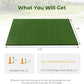 Tangkula Golf Hitting Mat, Artificial Turf Mat for Indoor/Outdoor Golf Practice Includes 2 Rubber Tees & 2 Alignment Sticks, Golf Training Mat for Home Backyard Garage
