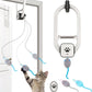 Cat Toy, Upgraded Smart Interactive Cat Toys with Remote Control, USB Rechargeable Door Hanging Retractable Kitten Toy for Self Play, Teaser Electronic Feather Cat String with 3 Plush Mice