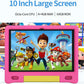 JREN Kids Table 10.1" ｜Android 14 Tablet for Kids｜64GB Storage｜Octa-Core｜WiFi ｜Cameras｜Parental Control｜Kids Content｜Case Included Great Gift for Children Ages 3-12 Years Old Pink