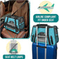 PetAmi Airline Approved Pet Carrier for Cat, Soft Sided Dog Carrier for Small Dog, Cat Travel Supplies Accessories Indoor Cat, Ventilated Pet Carrying Bag Medium Large Kitten Puppy, Large Heather Blue
