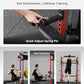Mikolo Smith Machine, 2200lbs Squat Rack with LAT-Pull Down System & Cable Crossover Machine, Training Equipment with Leg Hold-Down Attachment