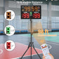 Basketball Digital Scoreboard with Remote,Battery Powered Portable Tabletop Electronic Scoreboard with 75dB Buzzer,Countdown Timer & Score for Games