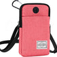 Cell Phone Purse Waist Pack Bag Travel Crossbody Bag Wristband Sport Armband Wallet with Removable Shoulder Strap (Pink)