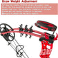 Youth Compound Bow Set 15-45 Lbs for Teens and Beginner, Package with Archery Hunting Equipment, Max Speed 260fps, Adjustable, Right Hand