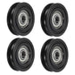 uxcell 4pcs U608ZZ Nylon Pulley U-Groove Ball Bearing 8x40x10mm U Groove Roller Wheel (GCr15) Chrome Steel Bearings, ABEC3