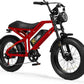 Qlife Electric Bike for Adults-1500W Peak Motor 20" Fat Tires 28MPH(Unlock to 35MPH) EBike Moped, 624-1248Wh Removable Battery Bicycle, with Dual Suspension & Brakes Motorcycle, 7-Speed,Spark