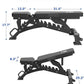 Major Fitness Weight Bench, Capacity Bench Press and 32 Adjustable Positions Strength Training Bench for Garage and Home Gym Workouts, Weight Lifting, and Bench Press