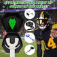 ARGOMAX Sports Lip Guard Case with Clip, Specializing Storage of Mouthguards with Lip Protection. Compatible with Various Brands of Football Lip Guard, Black+Green.