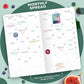 Clever Fox Wellness Planner - Weekly & Daily Health and Wellness Log, Food Journal & Meal Planner Diary for Calorie Counting, Notebook for Medical Condition Tracking – Pocket size (Forest Green)